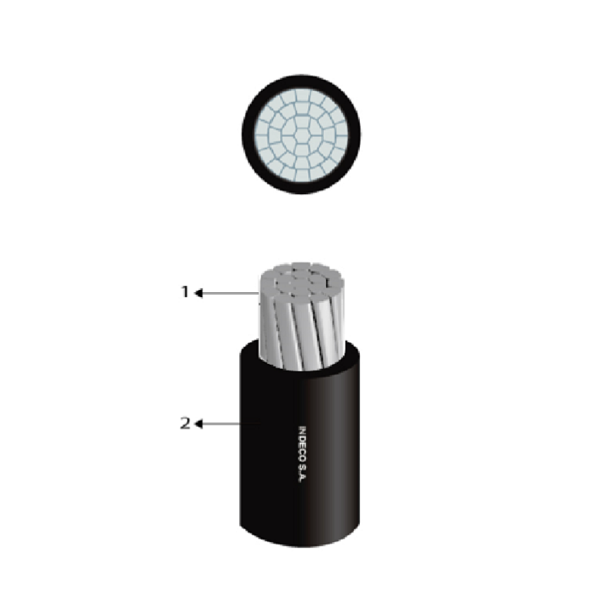 XHHW-2(AL) 600 V 2 AWG